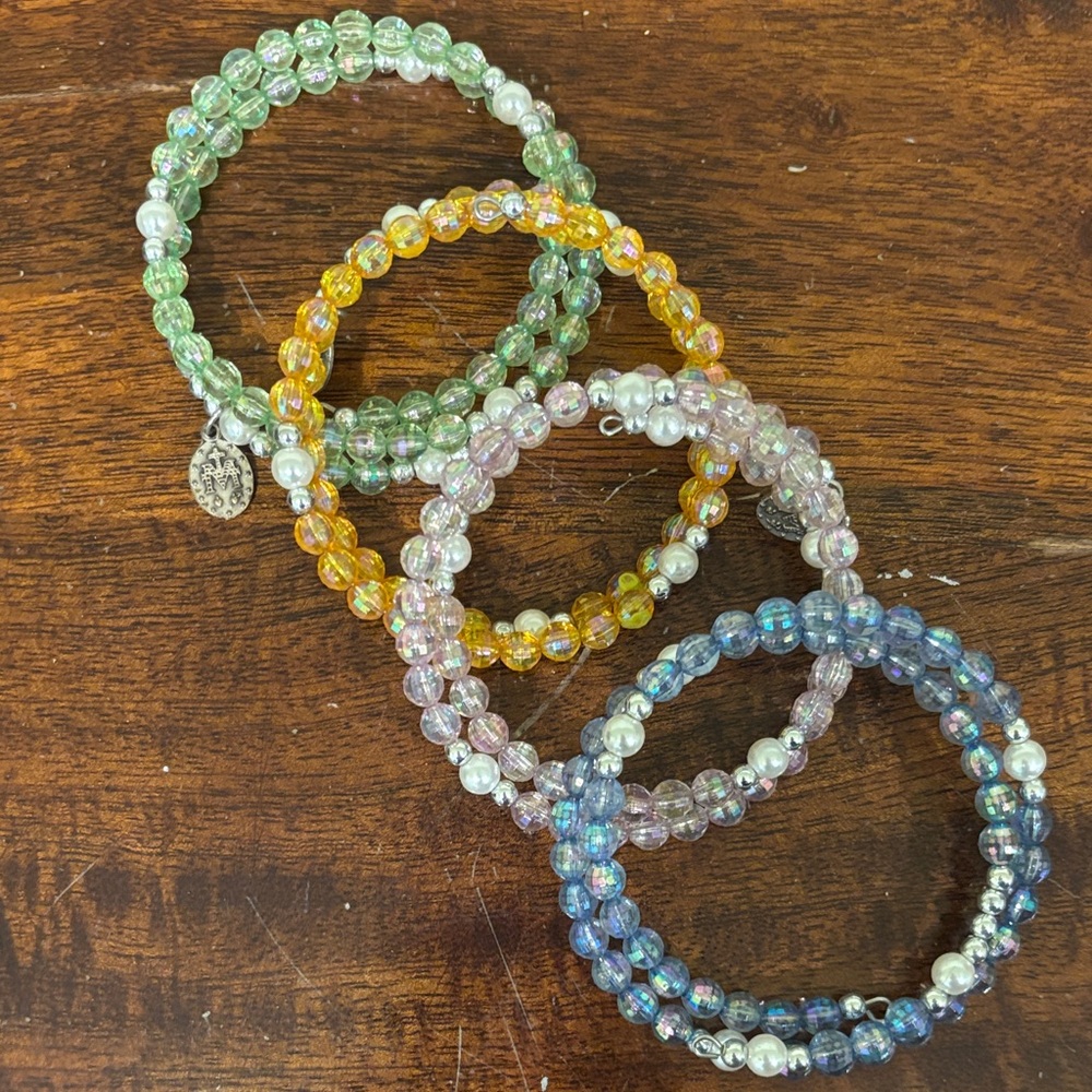 Elegant Multicolor Beaded Bracelet Set